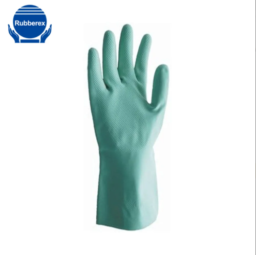Rubber-ex RN18 Flock-lined Food Grade & Chemical Resistant Nitrile Gloves