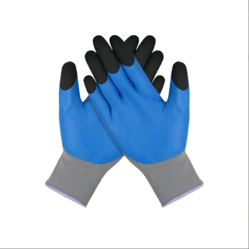 Work Safety YSD-COO 13 GAUGE Anti Scratch NYLON Palm Fingertips Coated Latex Gloves  