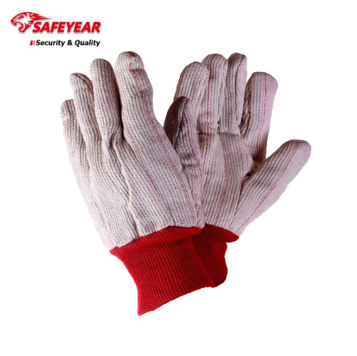 SAFEYEAR Double Palm Cotton Work Gloves